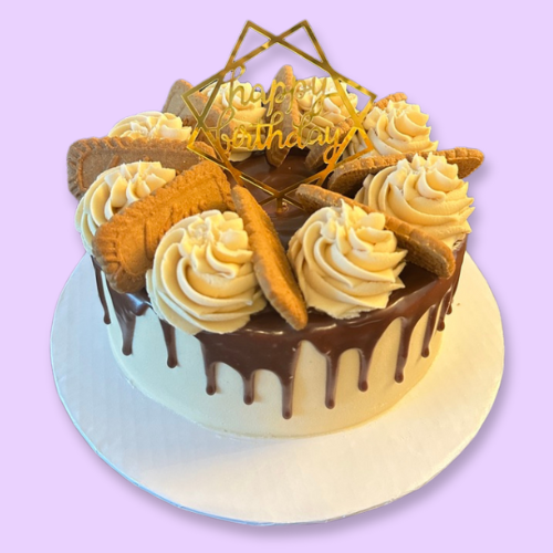 Eggless Biscoff Cake