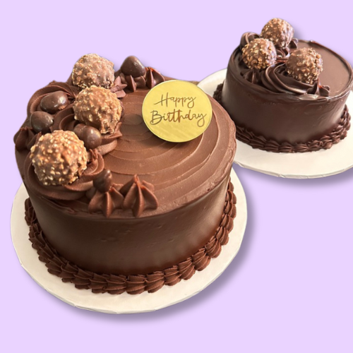 Eggless Ferrero Rocher or Nutella cake