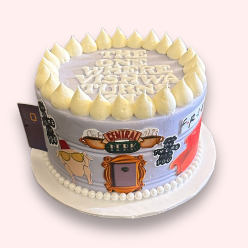 Eggless FRIENDS Theme Cake
