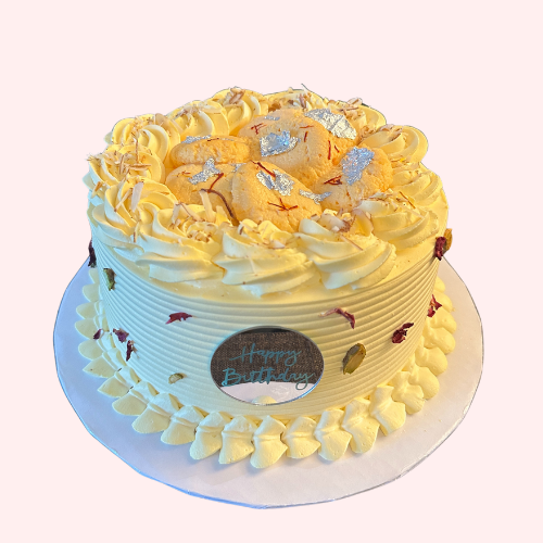 Eggless Rasmalai Cake