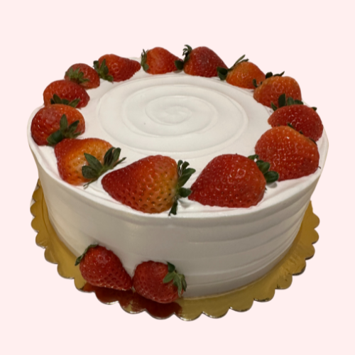 Eggless Strawberry cake