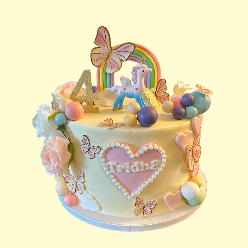 Eggless Unicorn Cake