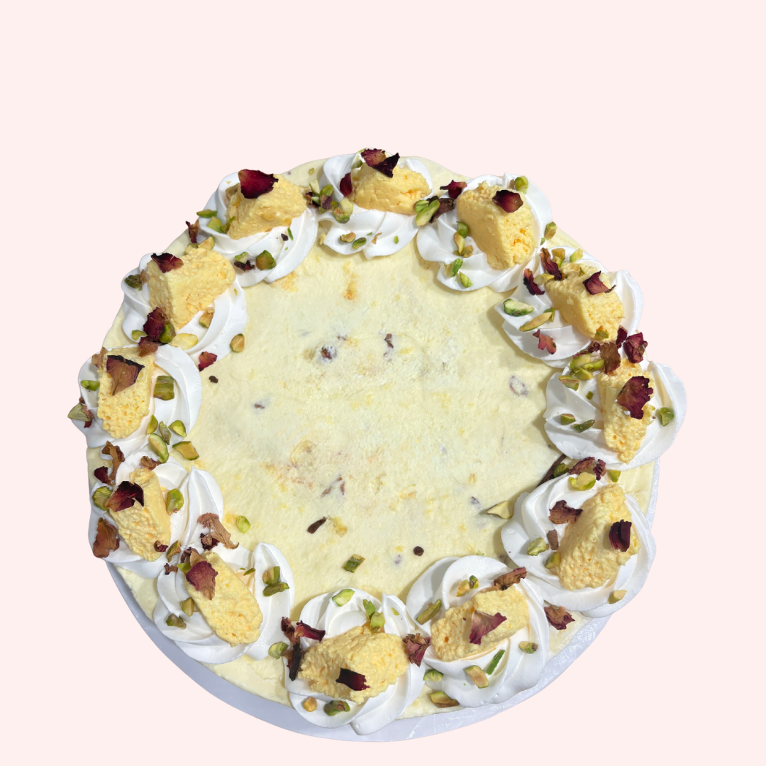 Eggless Rasmalai Cheesecake