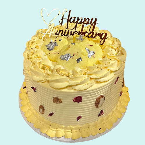 Eggless Rasmalai Cake