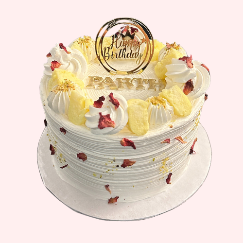 Eggless Rasmalai Cake