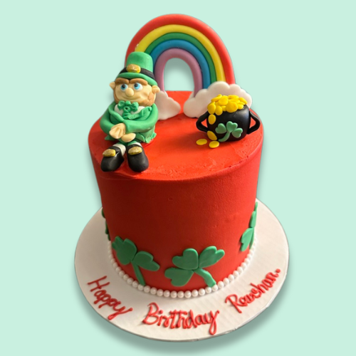 Eggless St Patrick Cake