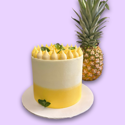 Eggless Pineapple cake