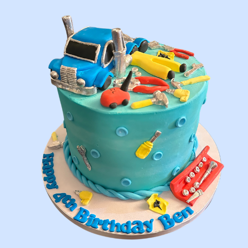 Eggless Mechanic Cake