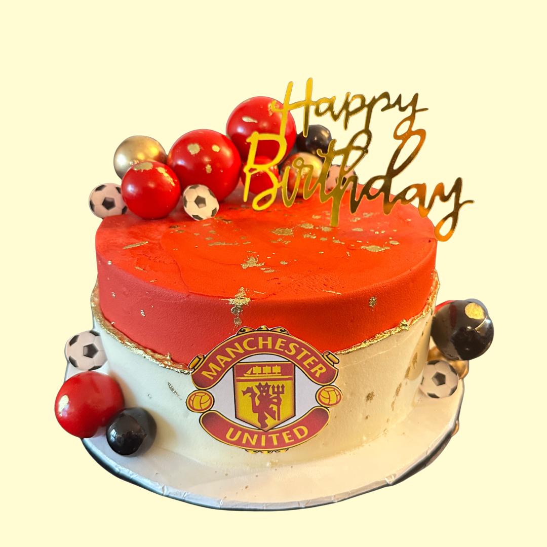 Eggless Manchester United Cake