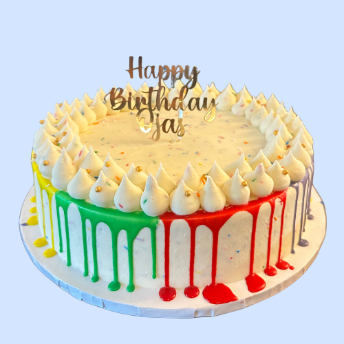 Eggless Drip Cake