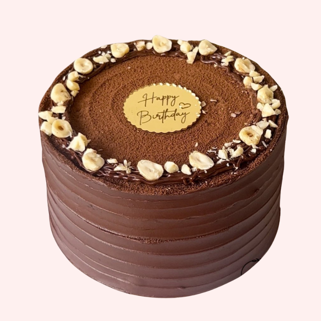 Eggless Ferrero Rocher or Nutella cake