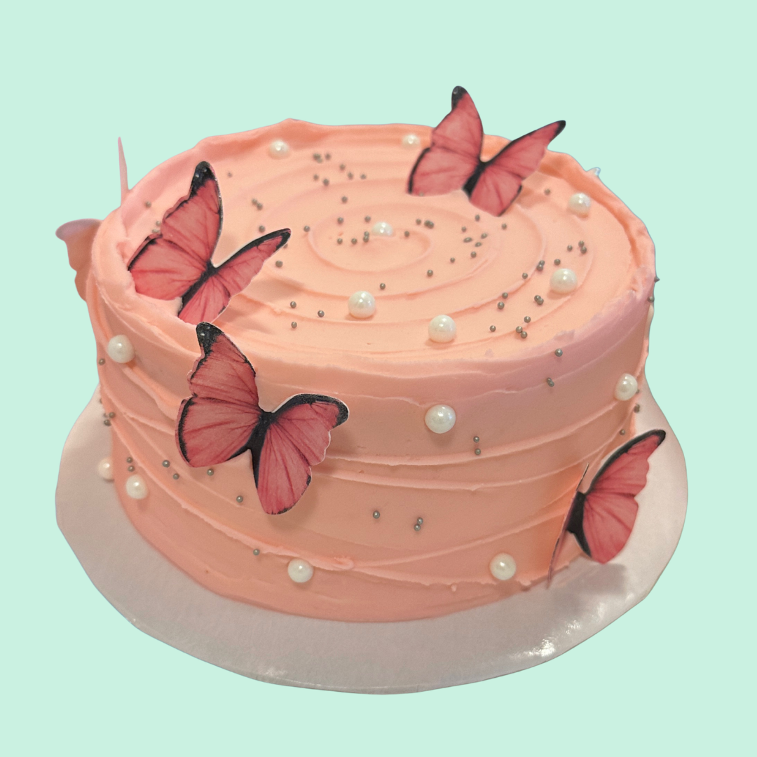 Eggless Butterfly Cake