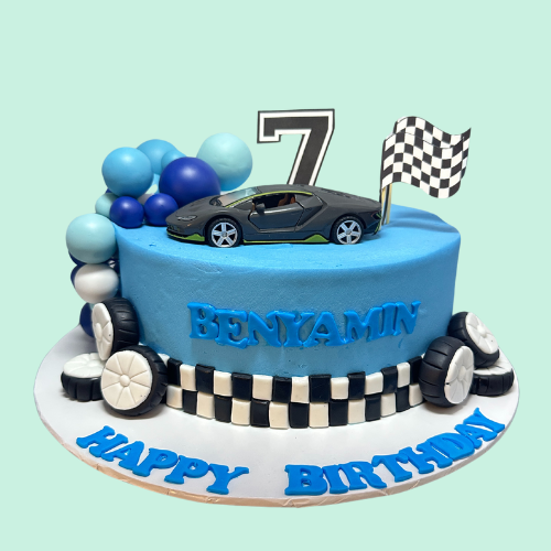 Eggless Cake for Car Lovers