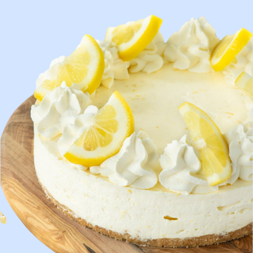 Eggless Lemon Cheesecake