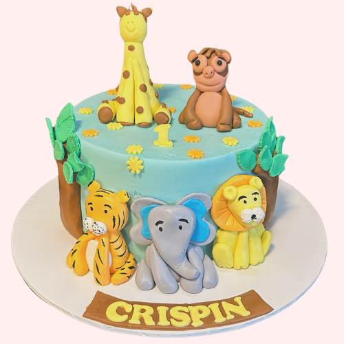 Eggless Jungle Cake