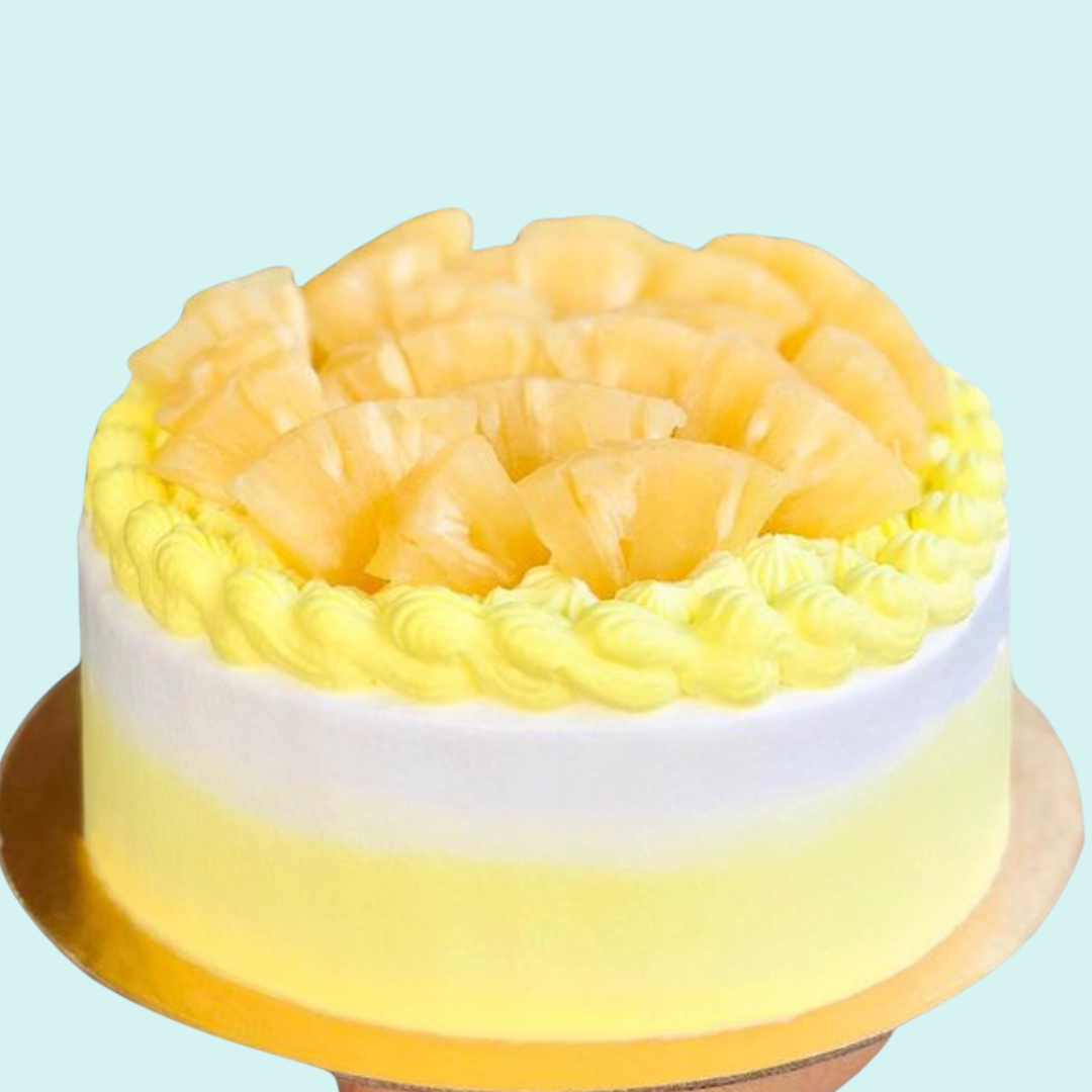 Eggless Pineapple cake