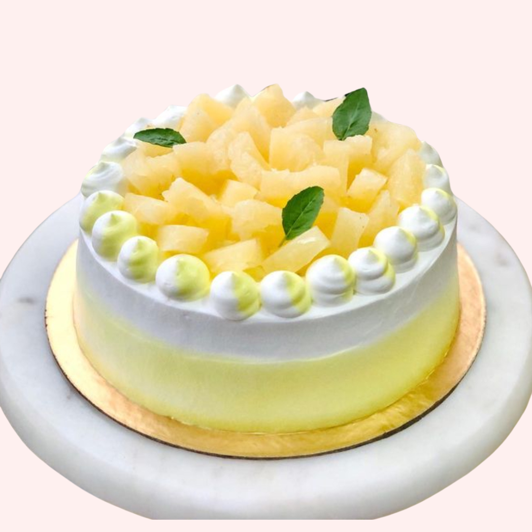 Eggless Pineapple cake