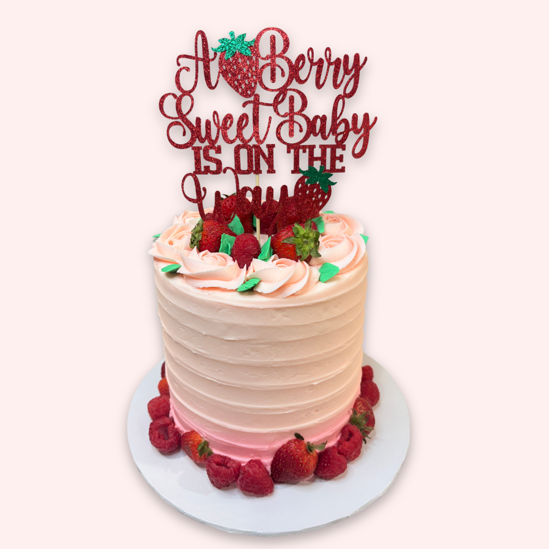 Eggless Berry One Cake