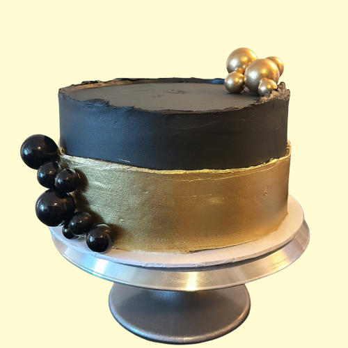 Eggless Golden Indulgence Cake