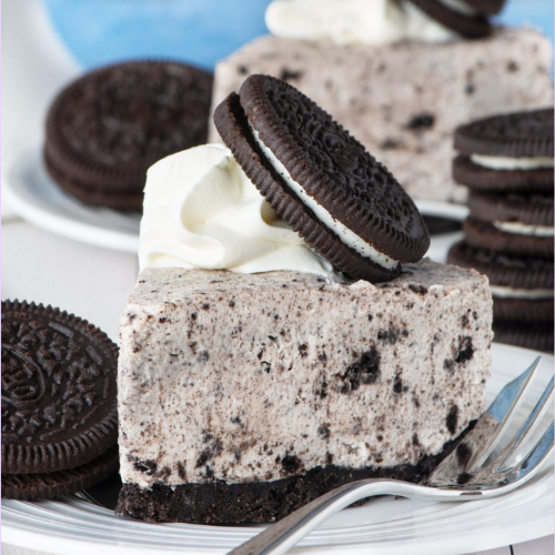 Eggless Oreo Cheesecake