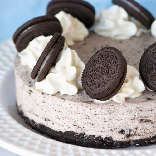 Eggless Oreo Cheesecake