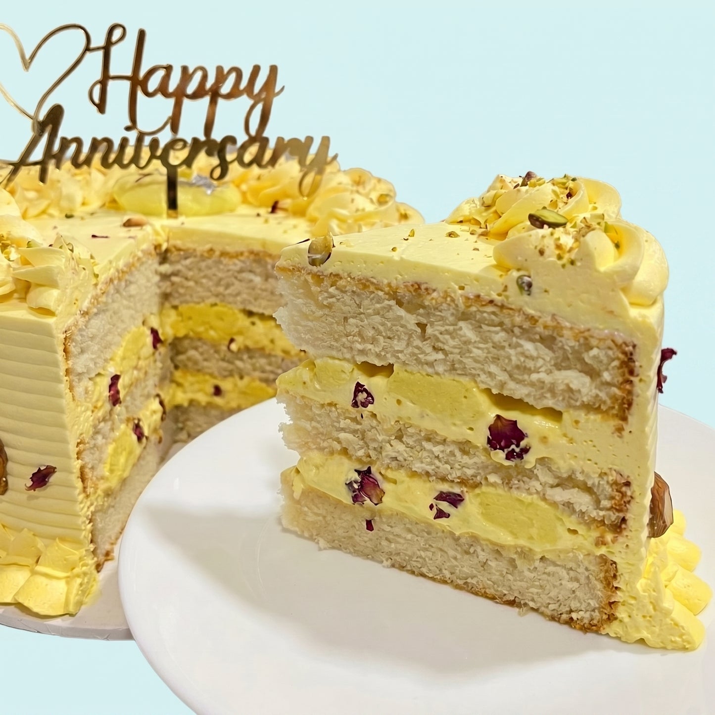 Eggless Rasmalai Cake