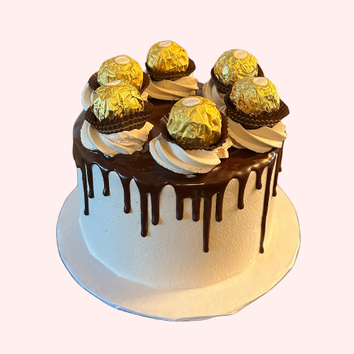 Eggless Ferrero Rocher or Nutella cake